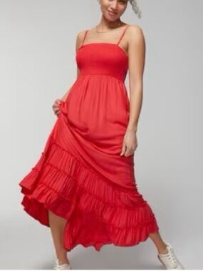 Soma Red Women's Convertible Maxi Dress Large